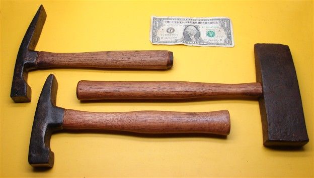   HAMMER FILE STONE MASON ROCK CARVING BRICK MARBLE TOOL LOT  