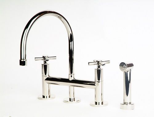 Giagni Contemporary Kitchen Bridge Faucet Cross Handles  