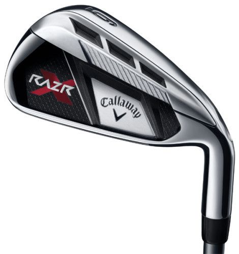 NEW Mens Callaway RAZR X 4,5,6,7,8,9,PW,AW Graphite STF IRON SET FREE 