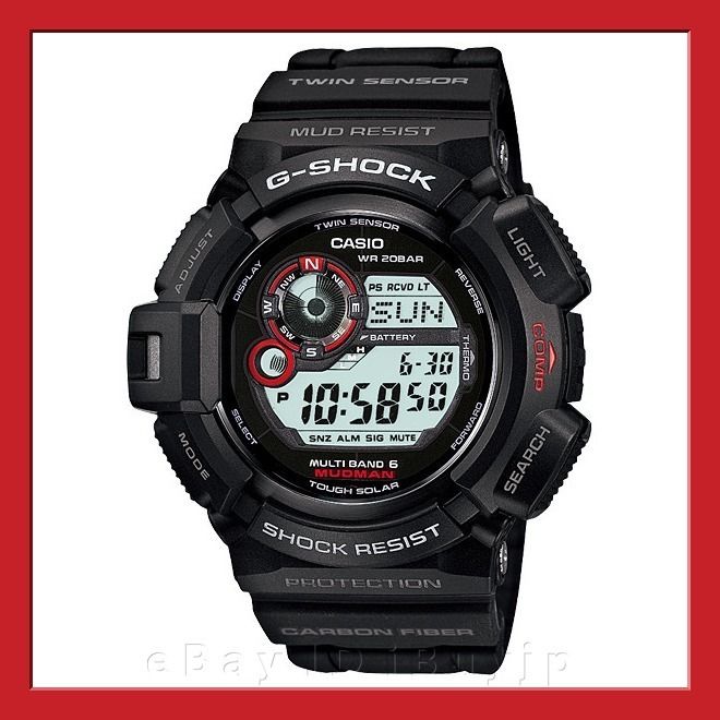 Casio G Shock GW 9300 1JF Mudman Tough Solar Atomic Multiband 6 