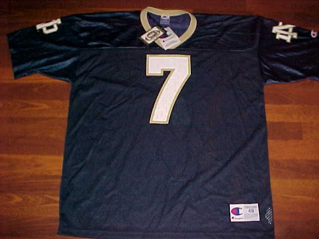 Champion NCAA Notre Dame #7 Football Jersey XL New  