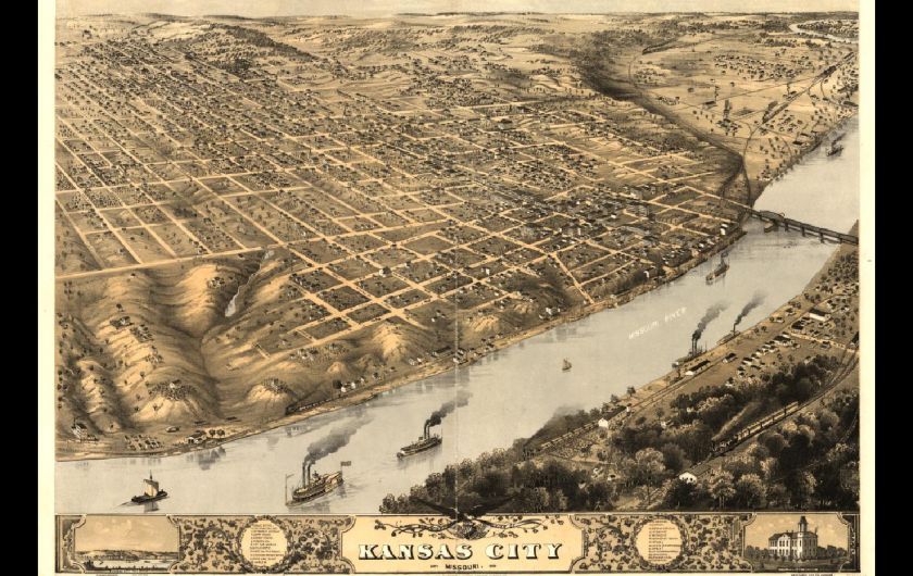 41 vintage panoramic maps of cities and towns in missouri on cd each 