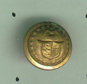 Civil War Era New York State Militia Staff Uniform Button  