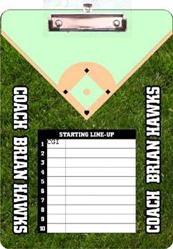 BASEBALL CLIPBOARD CUSTOM PERSONALIZED  