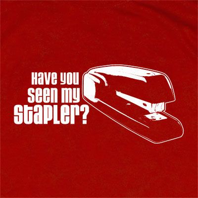 WHERES MY RED STAPLER T SHIRT COMEDY MOVIE 2XL  