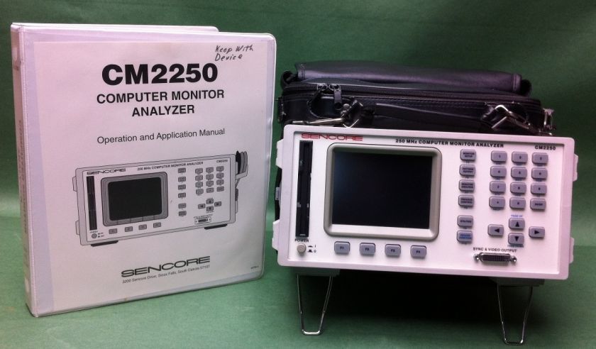   250 MHz Computer Monitor Analyzer CM2250, CP II Manual and Accessories