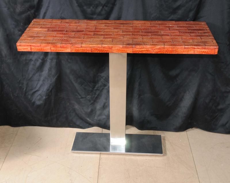 Italian Art Deco Snakeskin Console Table  