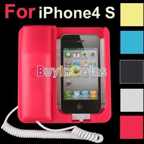   Office Desk Telephone Retro Phone Corded Handset for iPhone 4 4S 4G