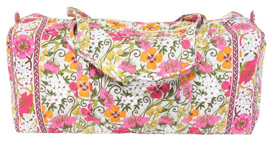 Vera Bradley Tea Garden Extra Large XL Duffel Duffle Bag Tote New 