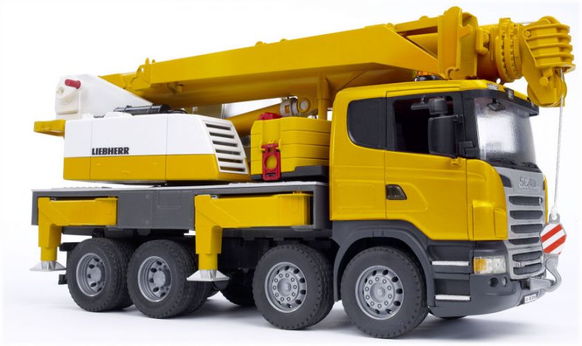 Bruder SCANIA Liebherr Crane Kids Toy Truck with Light & Sound Module 