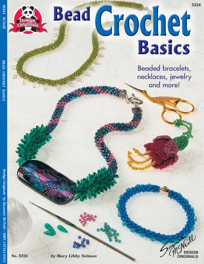 BEAD CROCHET BASICS Jewelry Beaded/Beading Craft Book Bracelets/Neck 