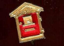 FIRE House ALARM Box ? old SINGLE Cufflink  