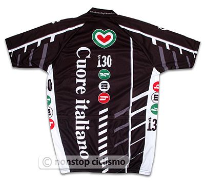 PISSEI CUORE ITALIANO CYCLING JERSEY  BLACK M/3  