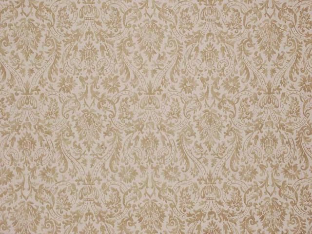 Taupe French Damask Drapery Upholstery Fabric  