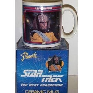 Star Trek The Next Generation TV Series Lt. Worf Photo Mug in Box 