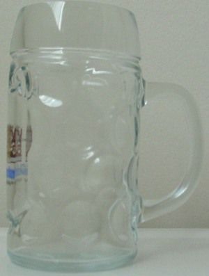 WEIHENSTEPHAN OKTOBERFEST DIMPLE KRUG BEER MUG   1 L  