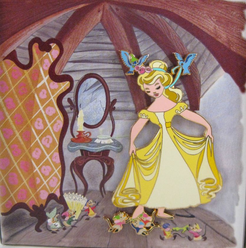 Disney Pins Cinderella Storybook Pin Collection NEW JUMBO LE HTF 