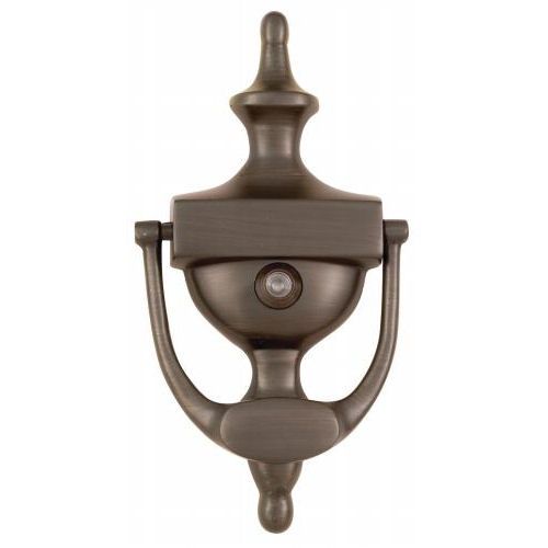 Oil Rubbed Bronze 7 Door Knocker & Viewer  