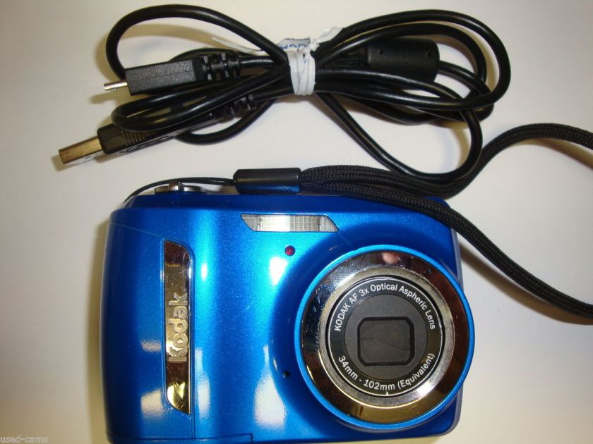 KODAK EASYSHARE C142 10 MP DIGITAL CAMERA C142   BLUE   CABLE INCLUDED 