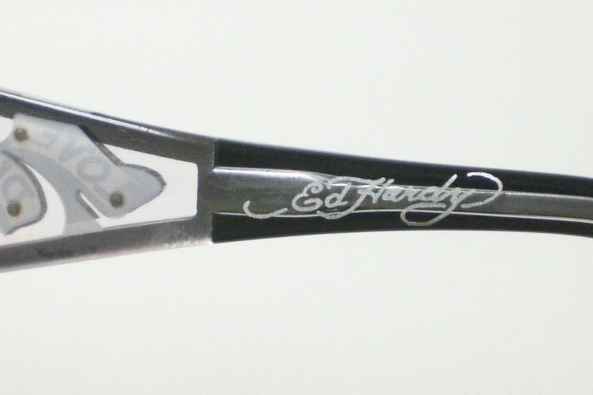 ED HARDY EHO 712 BLACK CRYSTAL EHO712 EYEGLASSES AUTH  