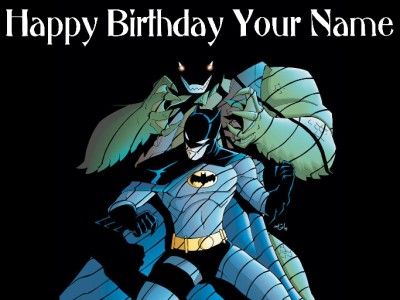 Batman   6   Edible Photo Cake Topper   Personalized   $ 3.00 shipping 