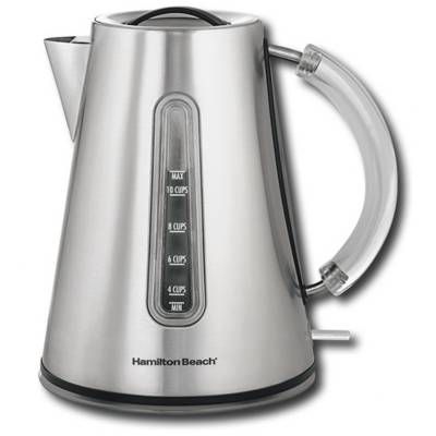 Hamilton Beach 40999R 10 Cup Stainless Steel Electric Kettle  