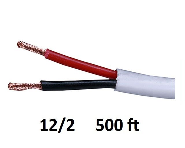 500 ft 12 / 2 AWG IN WALL Speaker Wire CABLE CL2 GAUGE  