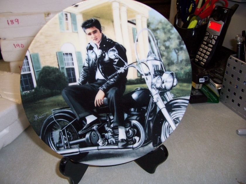 Bradford Exchange Plate Elvis Presley KING OF THE ROAD  