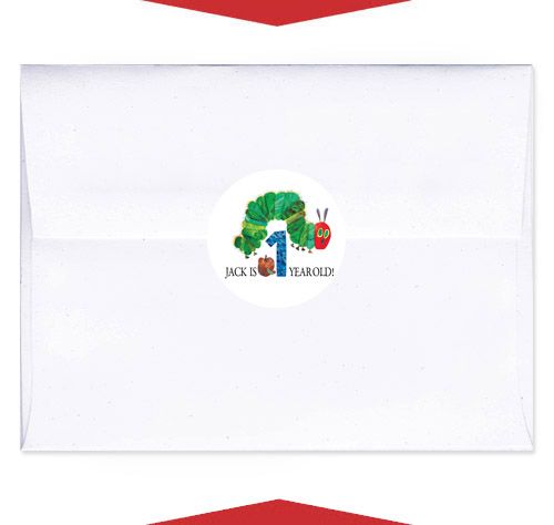 24 The Very Hungry Caterpillar ENVELOPE SEALS  