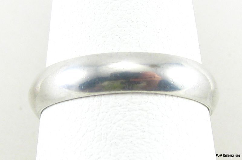 WEDDING BAND   Sterling Silver Estate Vintage RING  