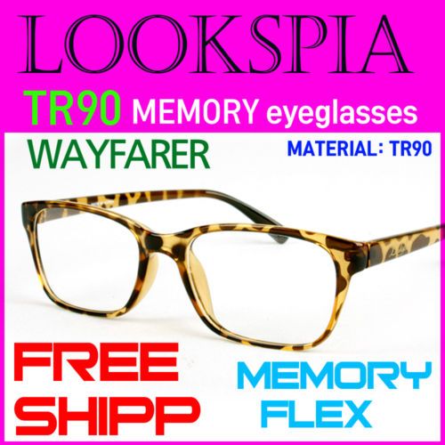 LOOKSPIA EYEGLASSES FRAME MEMORY FLEX TR 90 EYEWEAR  