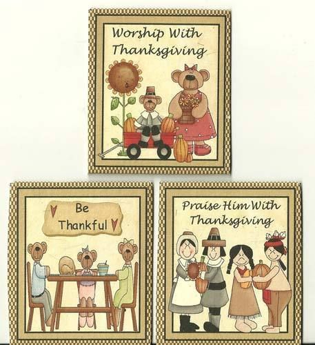 Fair Trade 3 Thanksgiving tea bag envelope card insert Stationery 