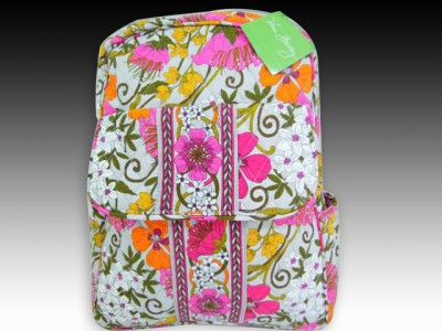 Nwt VERA BRADLEY Small Backpack in Tea Garden Bag  