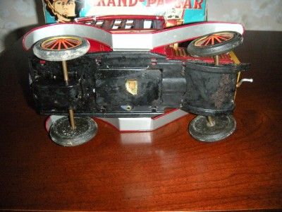 ANTIQUE TIN GRAND PA CAR SMOKING CAR ROSKO LIZZY W/ BOX  