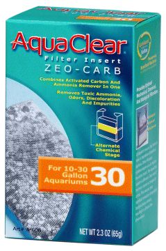 PACK ZEO CARB AQUACLEAR 30 AQUARIUM FISH TANK FILTER  