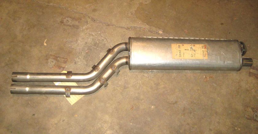 BMW E12 New Front Muffler Midpipe NOS 528i 79 80 81 E24 633CSi ANSA 