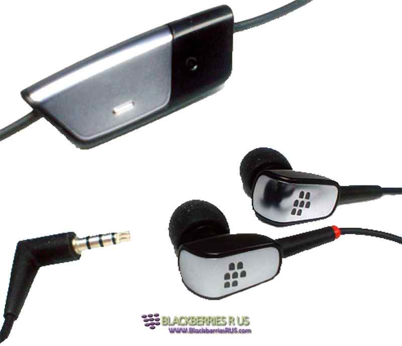 NEW OEM GEL Blackberry 3.5mm Headset Mic BOLD 9000 9700 9780 9650 