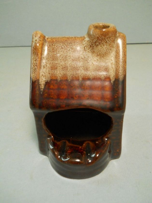 Incense Burner Ashtray house Smoke comes up Chimney  