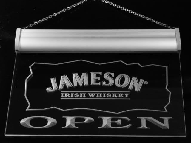 083 g Jameson Irish Whiskey OPEN Bar Neon Light Sign Gift  