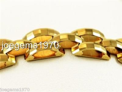 faceted links bracelet 14k yellow gold 7 italian craftsmanship new