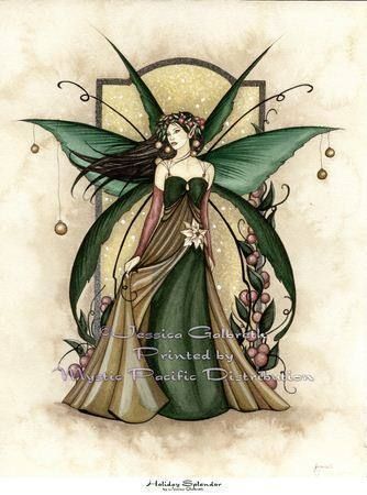 Holiday Splendor Fairy Jessica Galbreth 8.5X11 Print  