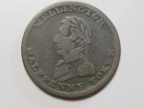 1814 Wellington Half Penny Token. Canada. WE 8A2  