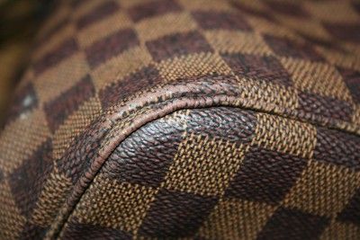 LOUIS VUITTON Brown DAMIER EBENE NEVERFULL GM Large TOTE BAG Handbag 