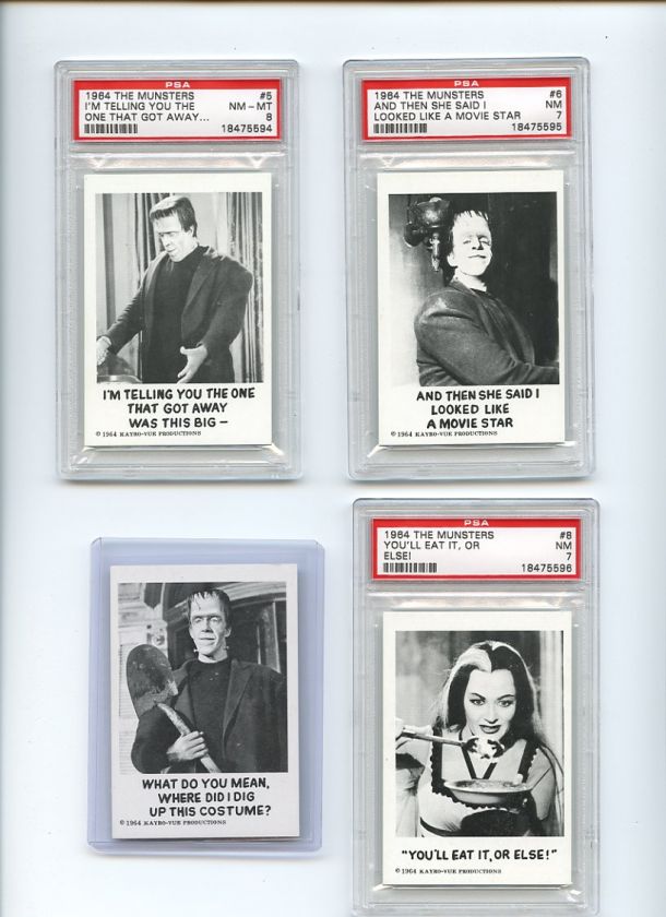 The Munsters (1964) complete set Leaf #1 72 PSA  