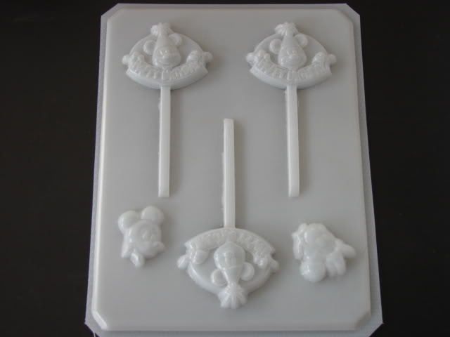 MICKEY MOUSE BIRTHDAY Hard Candy Soap Mold  