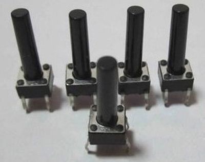 20pcs 6 x 6 x 17mm Micro Tact Switch PCB Mount  