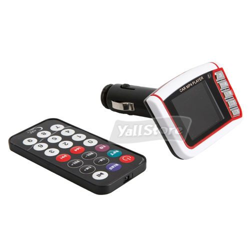 New 1.8 LCD Car  MP4 Player Wireless FM Transmitter SD/MMC Remote