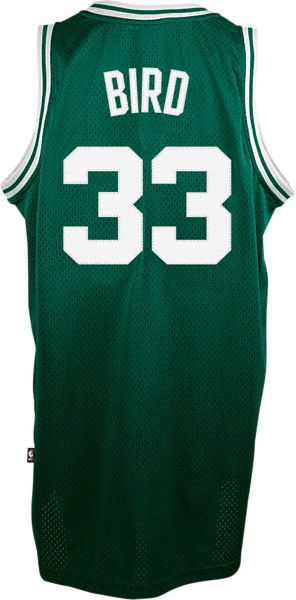 Larry Bird Jersey adidas Green Throwback Swingman #33 Boston Celtics 