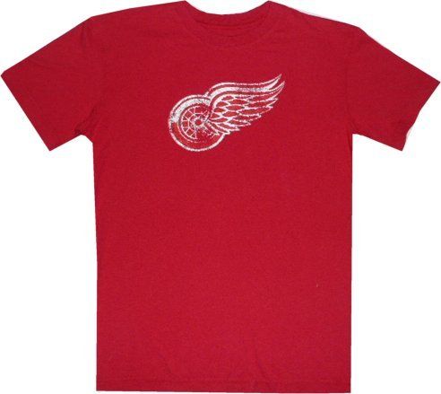 Detroit Red Wings Faded Logo Soft Shirt YOUTH Medium  