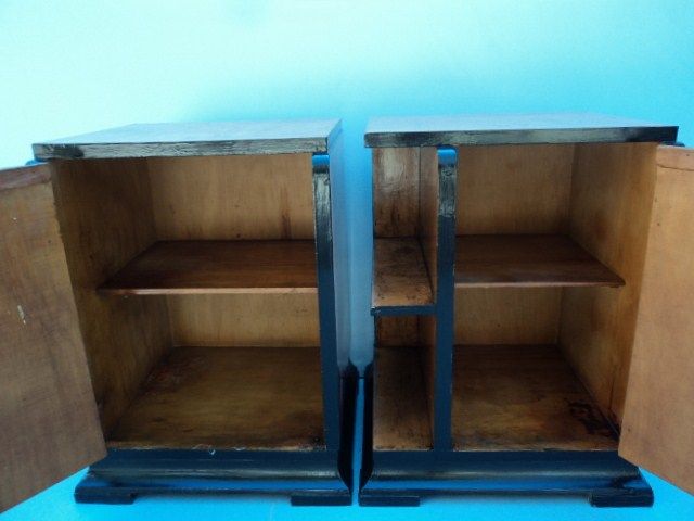 Beautiful pair of French Art Deco style nightstands # 08025  